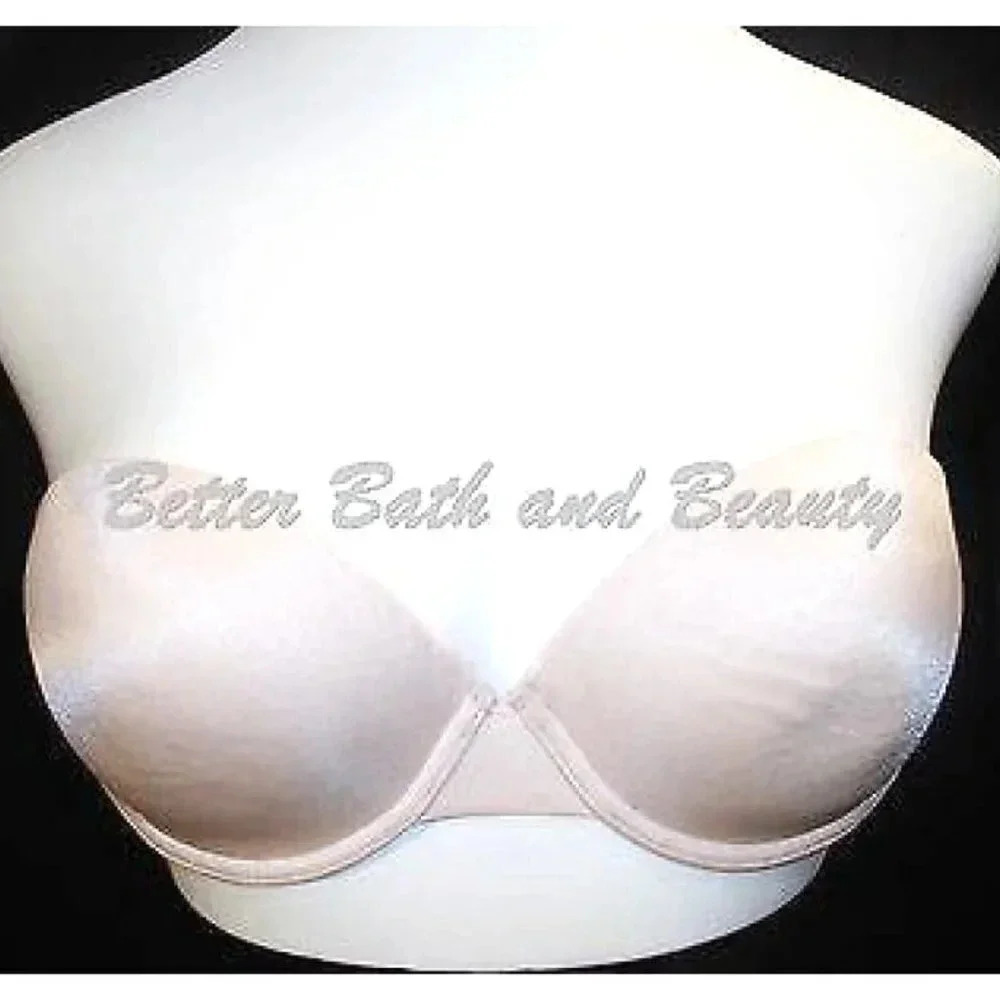 36C Felina 90993 Lace Trim Lined Molded Cup Underwire Strapless Bra Nude - NO ST